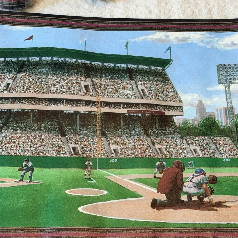 Vintage York Baseball Wallpaper Border Baseball Diamond 2959B 15 Yards Total NEW